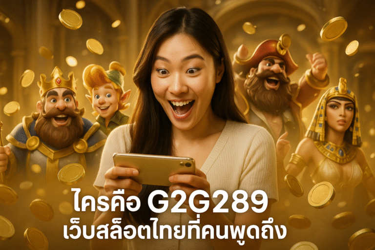 ใครคือ G2G289 เว็บสล็อตไทยที่คนพูดถึง